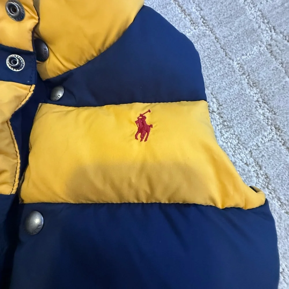 Ralph Lauren Kids Two-Tone Yellow and Navy Vest